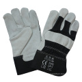 Full Palm Cowhide Split Leather Protective Hand Work Glove with Ce En388